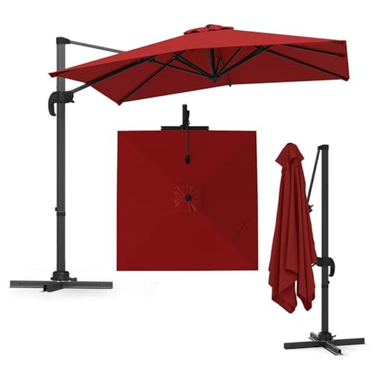 Test du parasol déporté Goplus : protection solaire et rotation à 360°