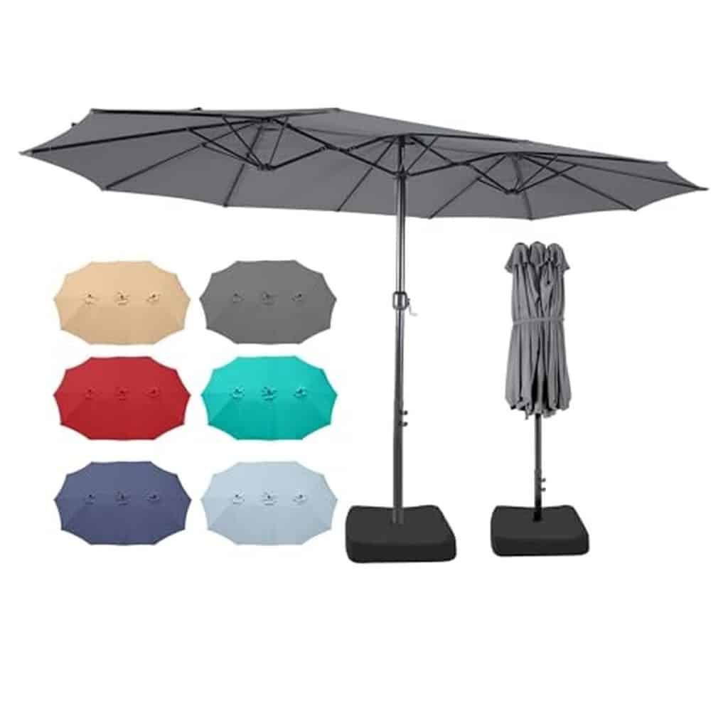 Test du parasol double face Bigroof : protection XL pour terrasse et jardin