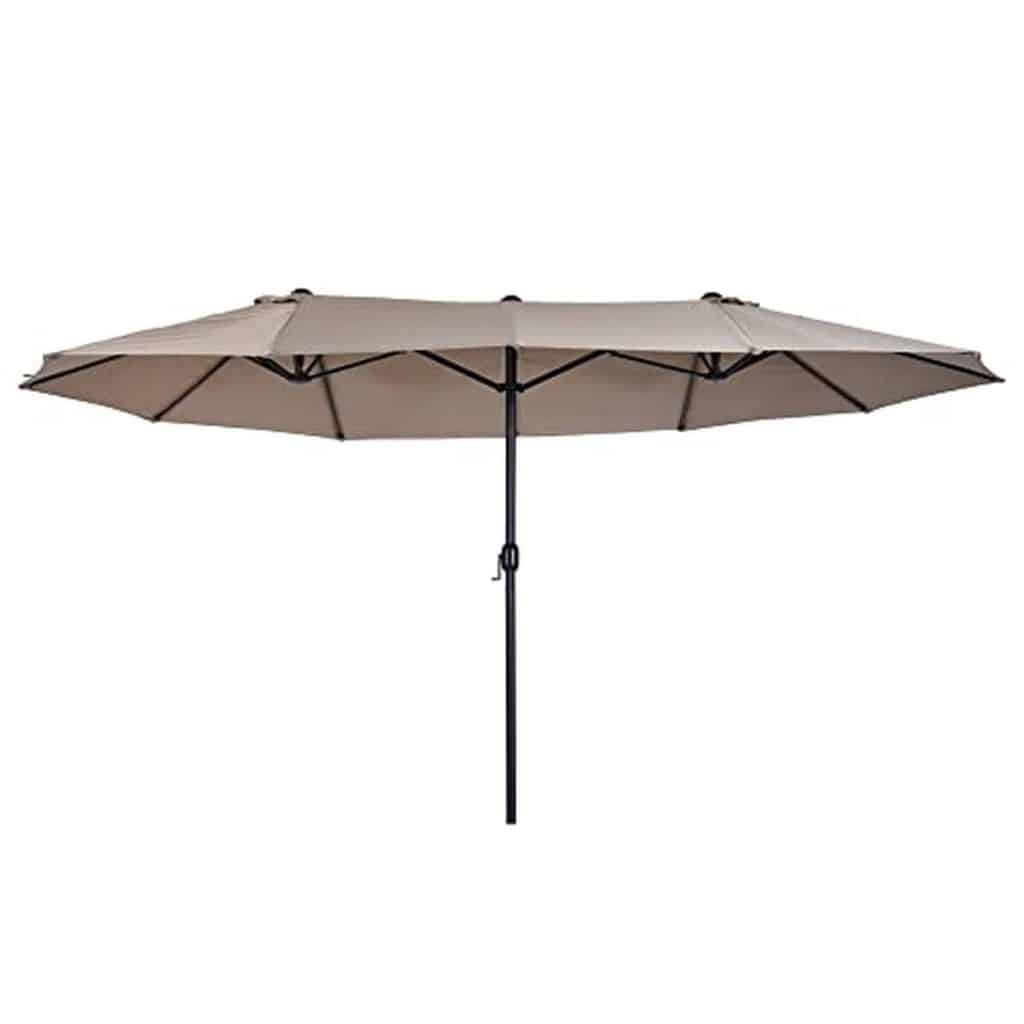 Test du parasol double Outsunny 4, 6 mx2, 7 m pour jardin et balcon