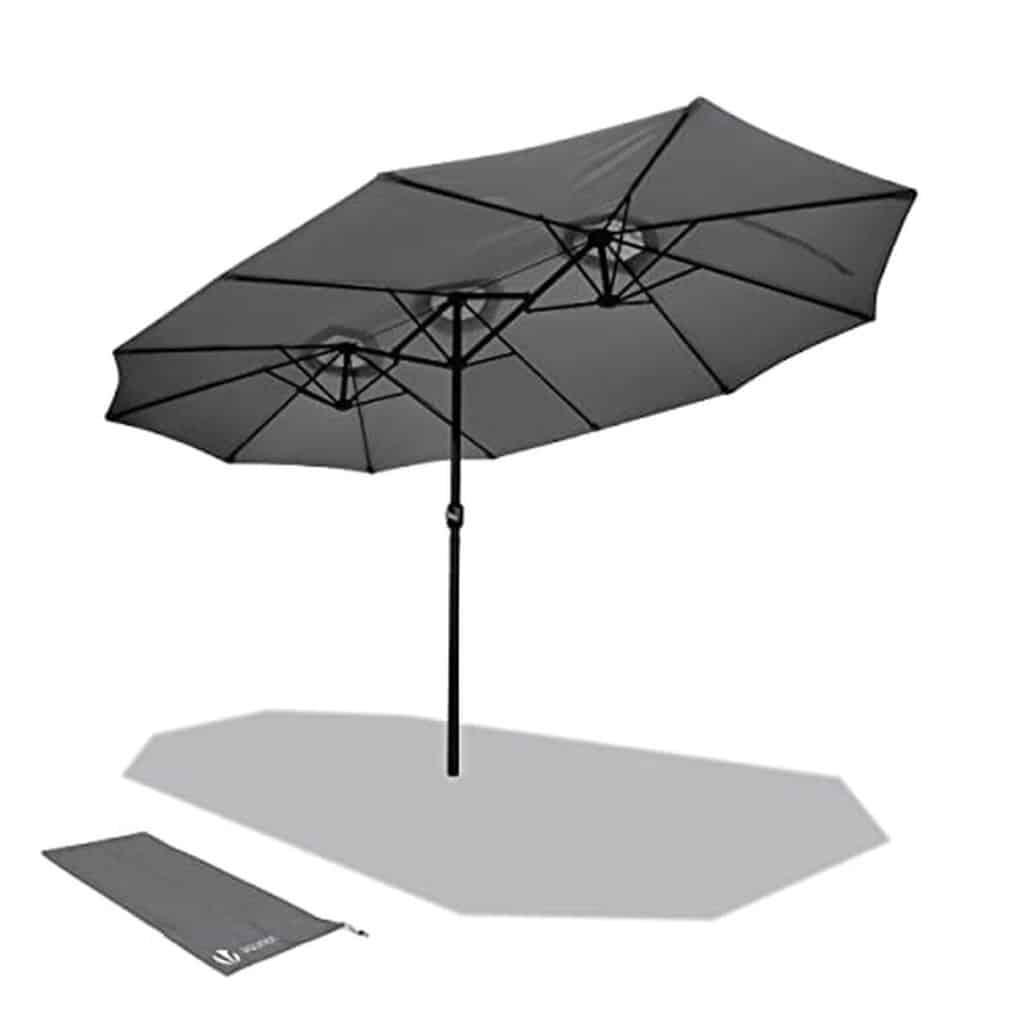 Test du parasol double résistant de vounot
