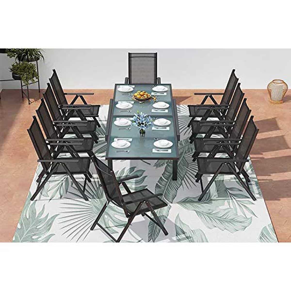 Test : salon de jardin Brescia extensible par Concept Usine