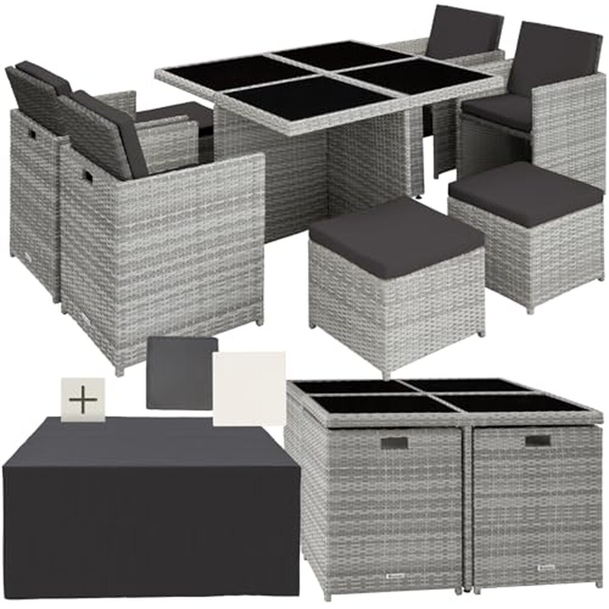 Test : salon de jardin TecTake 8 places, confort et style