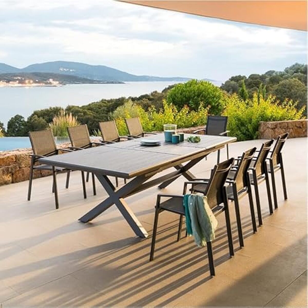 Test : table de jardin extensible Axiome Hespéride